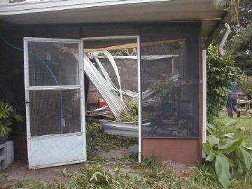 what is left of the aviary after tropical storm bill
