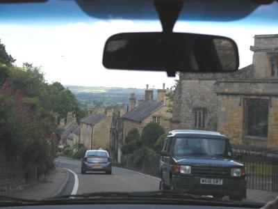 backseat driver in the cotswolds