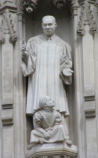 detail, westminster abbey, martin luther king, one of the modern martyrs