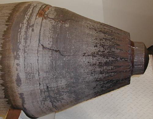 heat shield after return from space of minuteman mk5