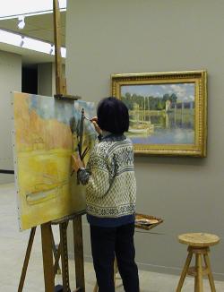 painter at musee d'orsay