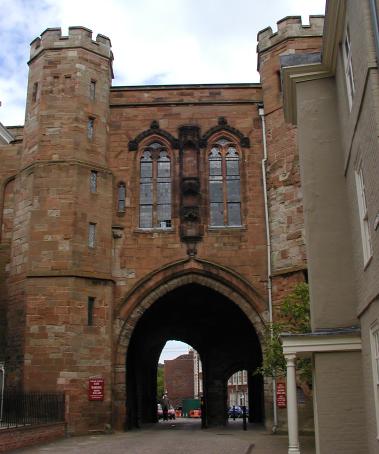 worcester cathedral gate and towers